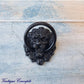 Lion Head Ring Drawer  Pull BLACK- 43mm x 67mm-Vintique Concepts