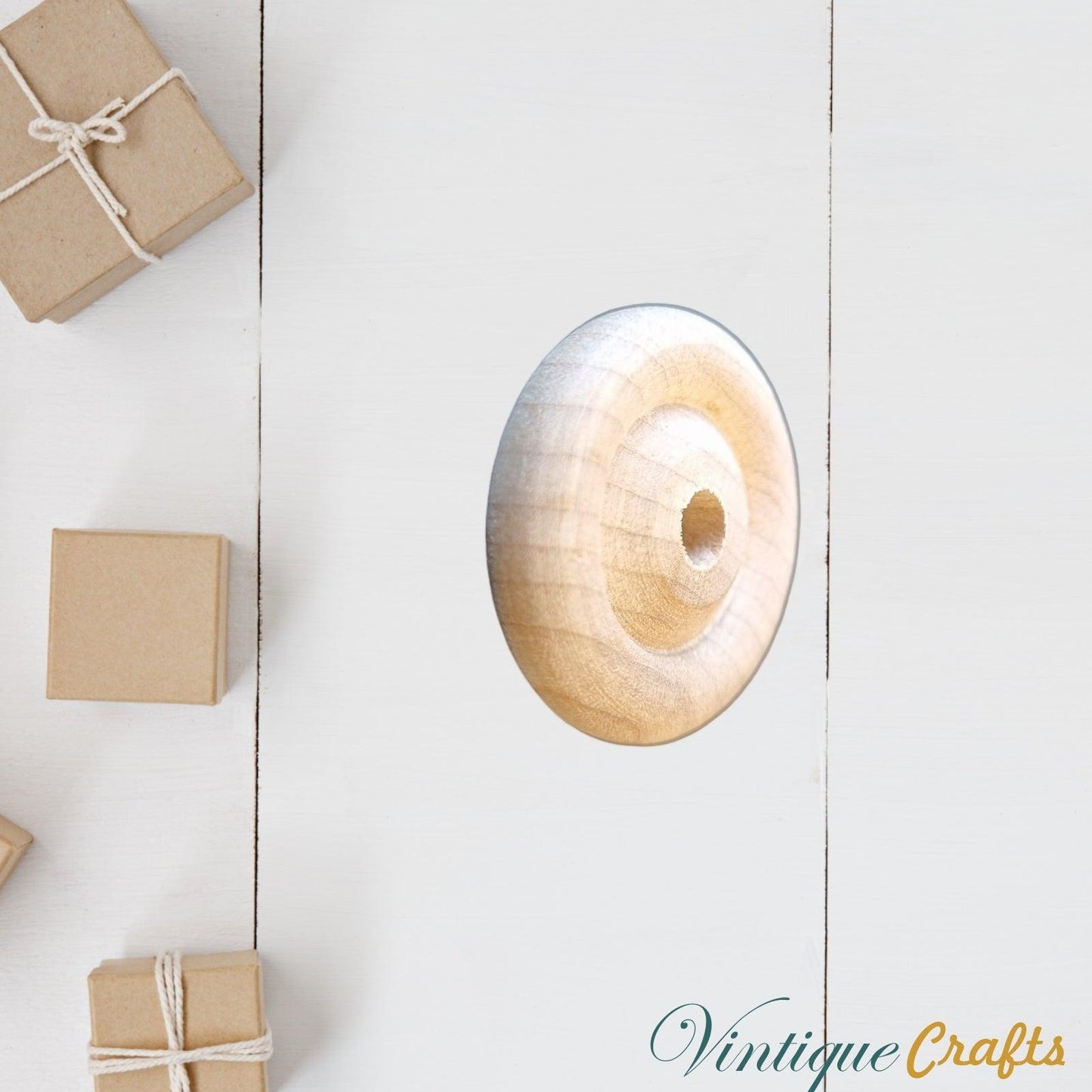 Maple Classic wood wheel 25mm (6.35mm axel) for toys-Vintique Concepts
