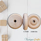 Maple Classic wood wheel 25mm (6.35mm axel) for toys-Vintique Concepts
