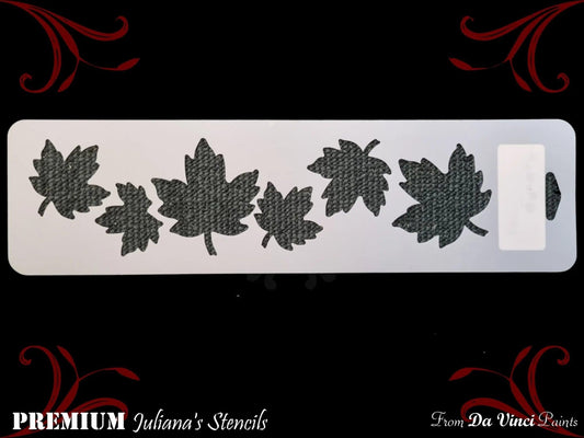 Maple Leaf Border vintage furniture & Wall  paint stencil 102mm x 385mm-Vintique Concepts