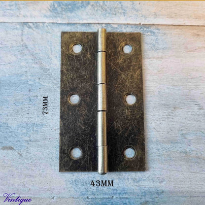 Milano Bronze Butt Hinge - Premium Quality furniture Hardware - Vintique Concepts