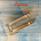 Milano Flush Pull door handle double sided Satin Gold 147mm x 39mm-Vintique Concepts
