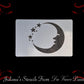 Moons and Stars Childrens Furniture Paint Stencil 120mm x 180mm-Vintique Concepts
