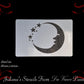 Moons and Stars Childrens Furniture Paint Stencil 120mm x 180mm-Vintique Concepts