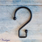 Multi-use Black Hanging Hooks 75mm Long-Vintique Concepts