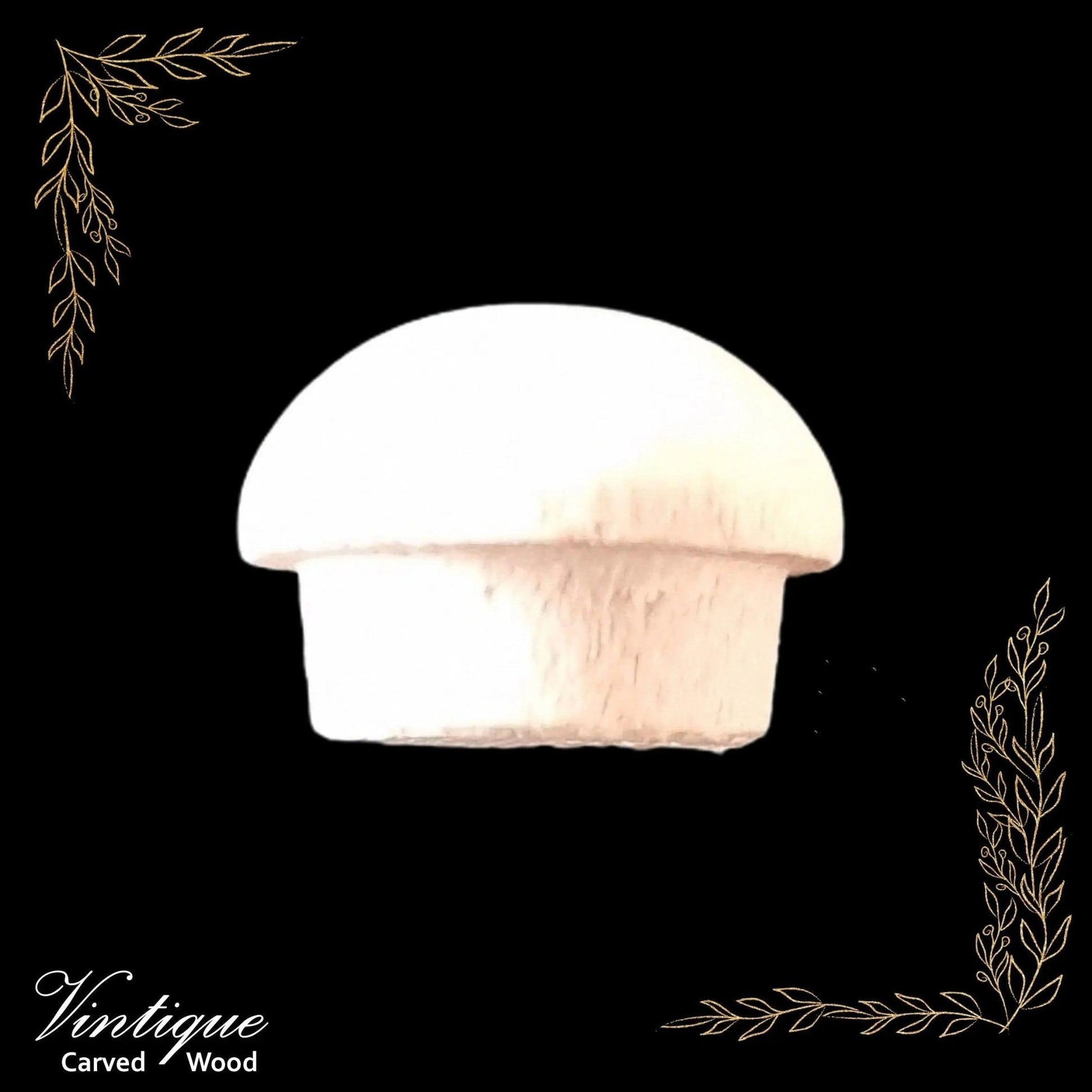 Mushroom Wood Plugs -Maple 9.5mm, 12.7mm & 19mm-Vintique Concepts