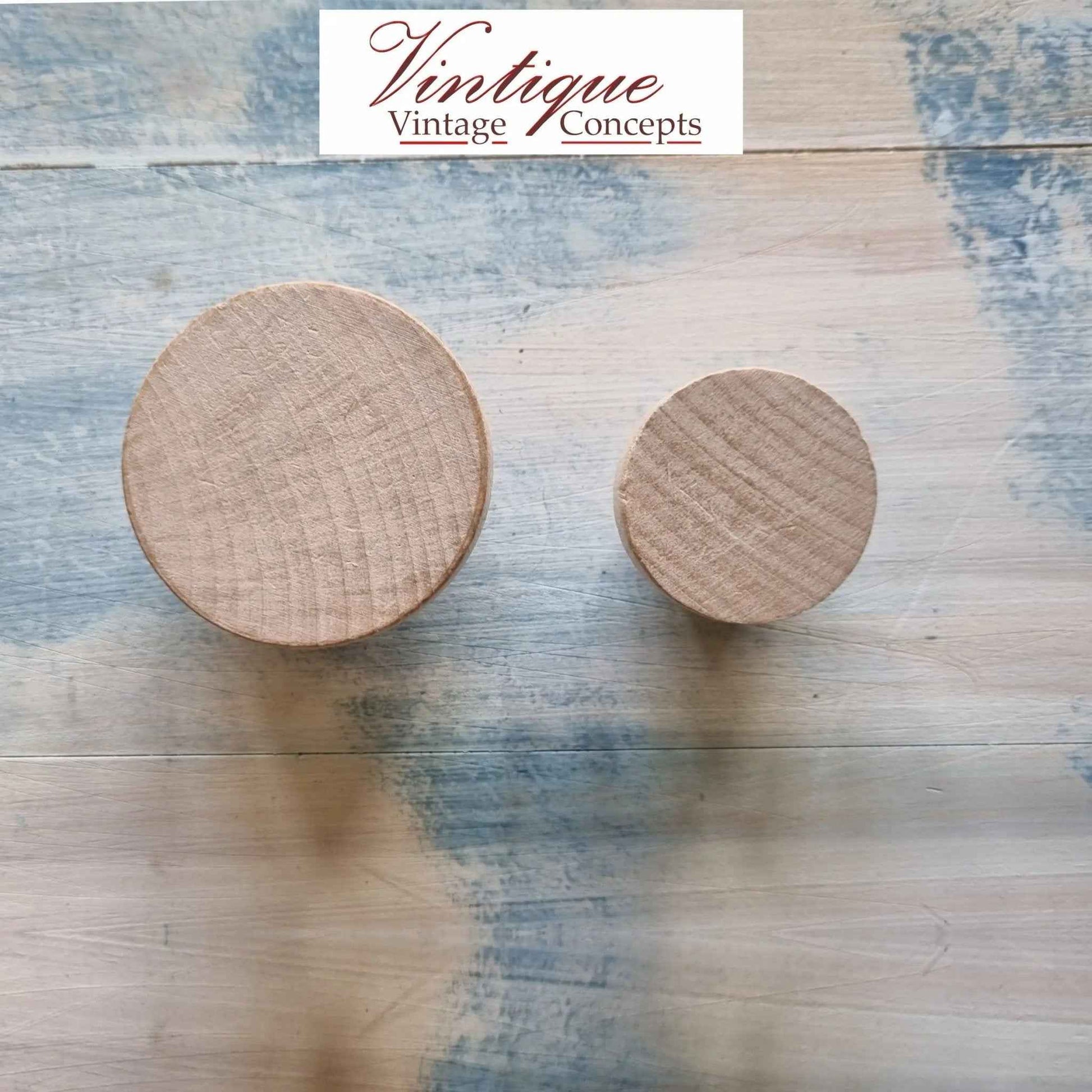 Natural Wood furniture knob 50mm
