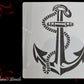 Nautical Anchor with Rope wrap around Furniture & wall  Paint Stencil 305 x 305mm-Vintique Concepts