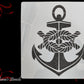Nautical Anchors with Rope Knot Furniture & wall  Paint Stencil 305 x 305mm-Vintique Concepts