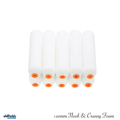Nook & Cranny Foam paint roller Sleeves 100mm from Oldfields-Vintique Concepts
