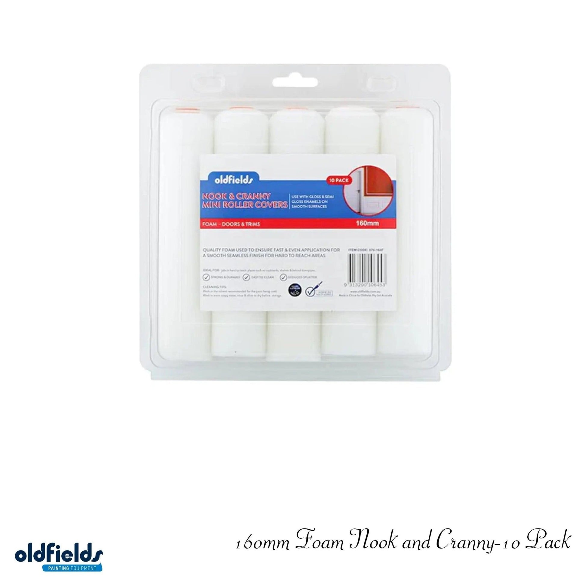 Nook & Cranny Foam paint roller Sleeves 160mm from Oldfields-Vintique Concepts