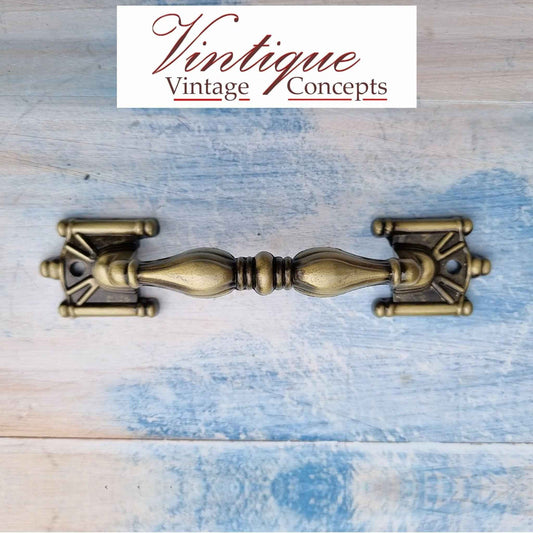 Old Gold Edwardian Cabinet or drawer handle 120mm