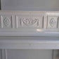 Oval Floral Fleur De Lis Rosette wood applique  13cm x 18cm