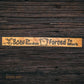 Pallet Wood outdoor Sign BORN TO GARDEN 87cm x 10cm-Vintique Concepts