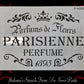 PARISIENNE PERFUME furniture paint stencil (A4 Size)-Vintique Concepts