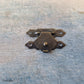 Scallop delicate Vintage jewelry Box Latch / catch 30mm x 19mm