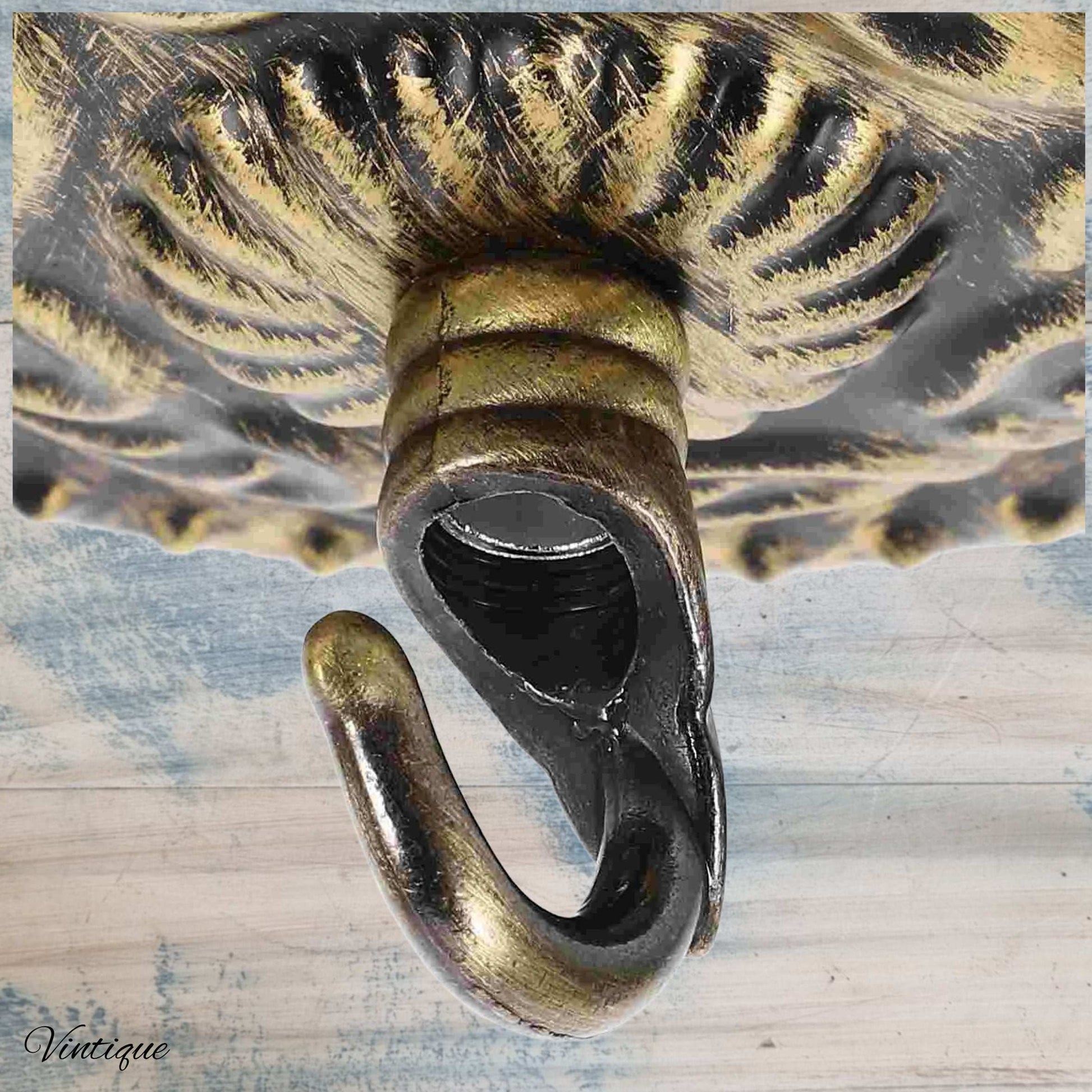 Chateau Atq Gold Ceiling Rose Hook- for hanging lights, planters etc