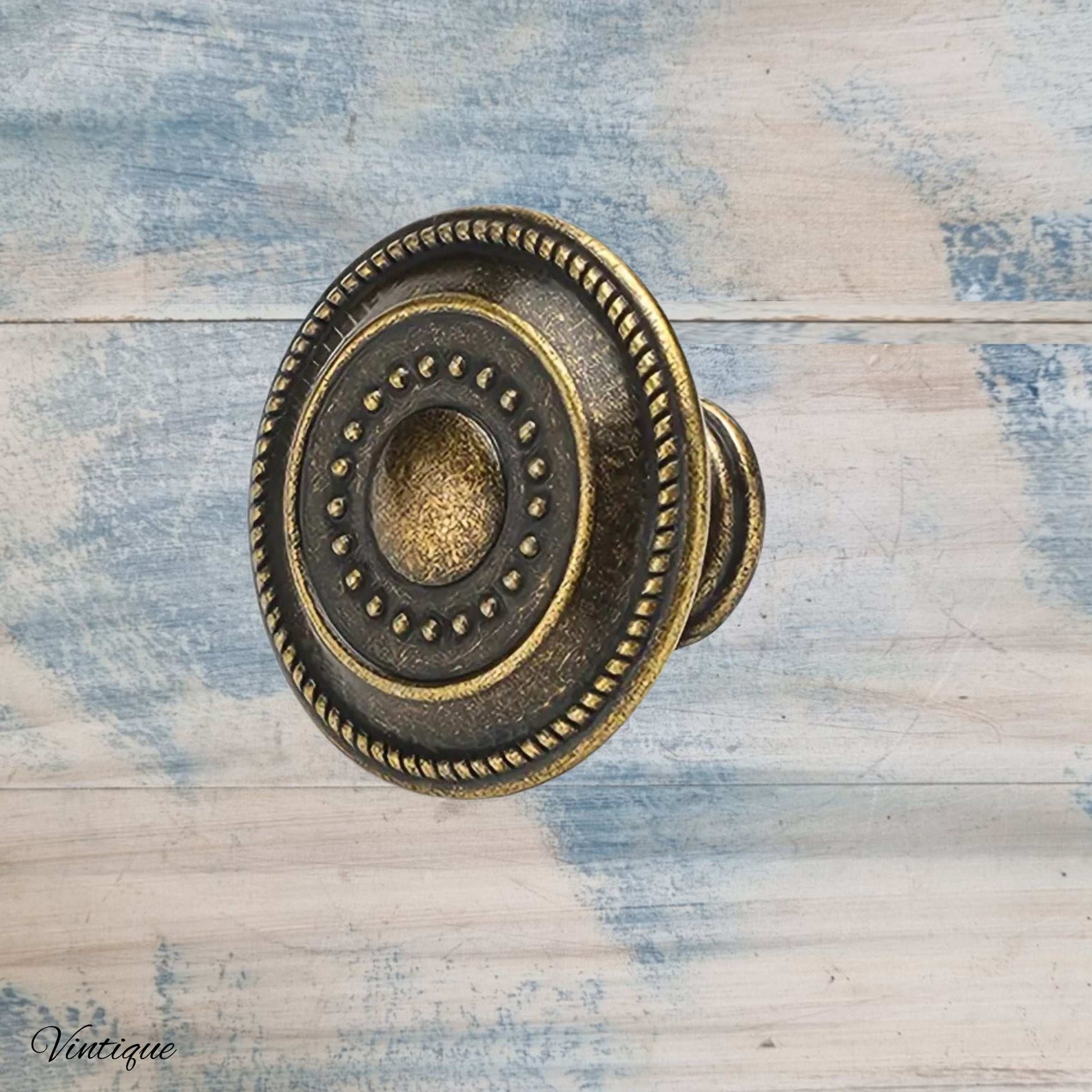 Retro dimple Bronze Drawer Knob 32mm diameter