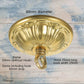 Mansion ornate Gold Ceiling Rose Hook- for hanging lights, planters etc