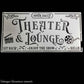 Country themed furniture paint stencil-Theater lounge 300mm x 150mm