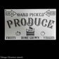 Country themed furniture paint stencil-PRODUCE 250mm x 150mm