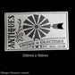 Country themed furniture paint stencil-ANTIQUES 250mm x 150mm