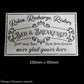 Country themed furniture paint stencil-BED & BREAKFAST 250mm x 150mm