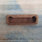 Mahogany Cavity rectangle Flush wooden door Handle 90mmx27mm