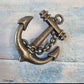 Vintage Ships anchor cabinet Knob / Drawer handle 70mm x 58mm
