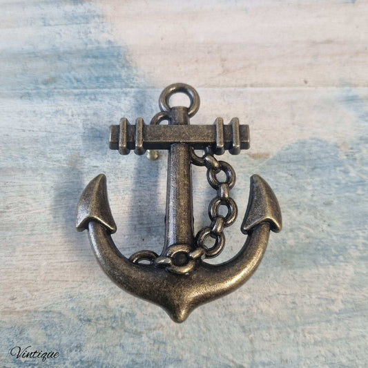 Vintage Ships anchor cabinet Knob / Drawer handle 70mm x 58mm