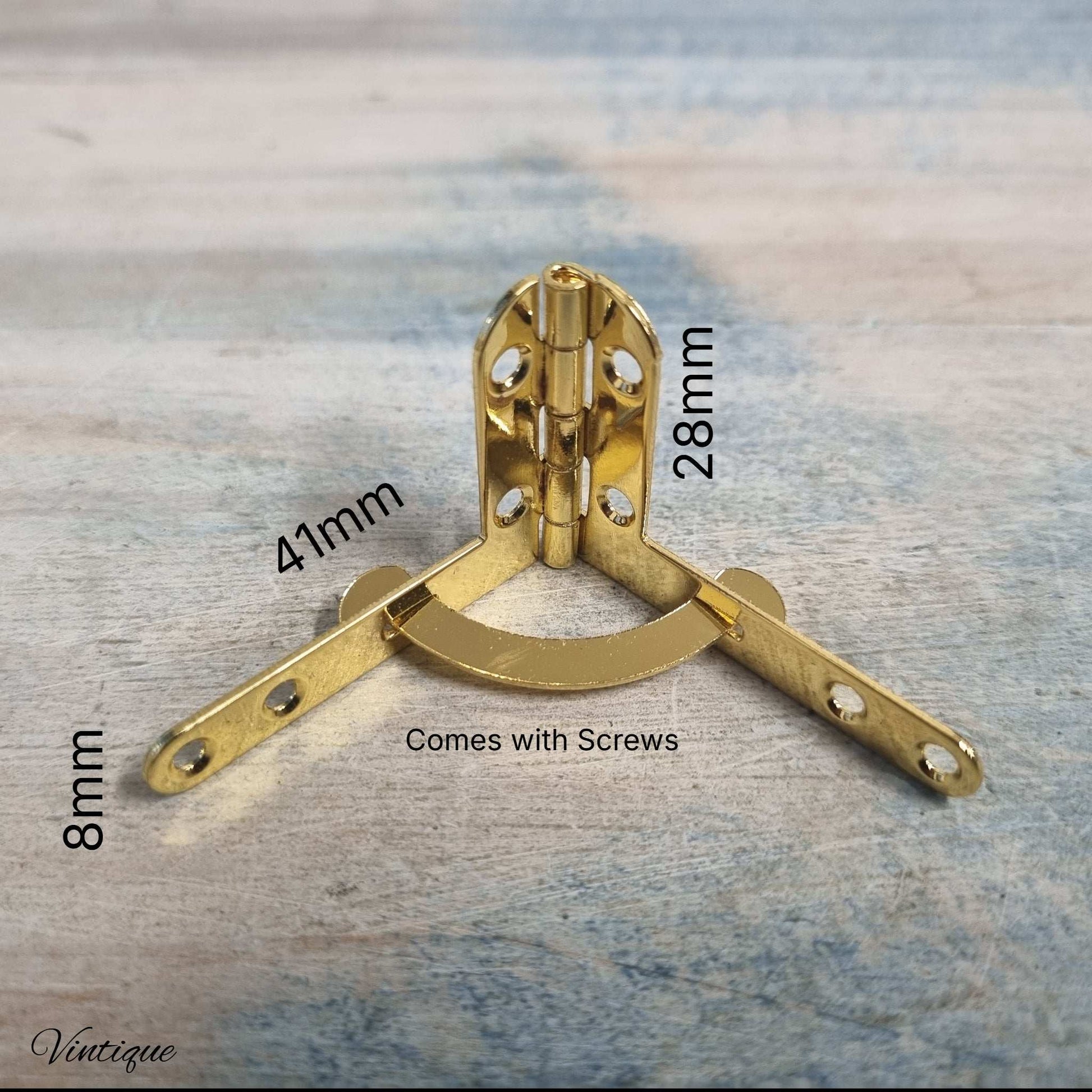 Brass Marine quality Quadrant Box Hinge 41mm x 28mm-Standard size