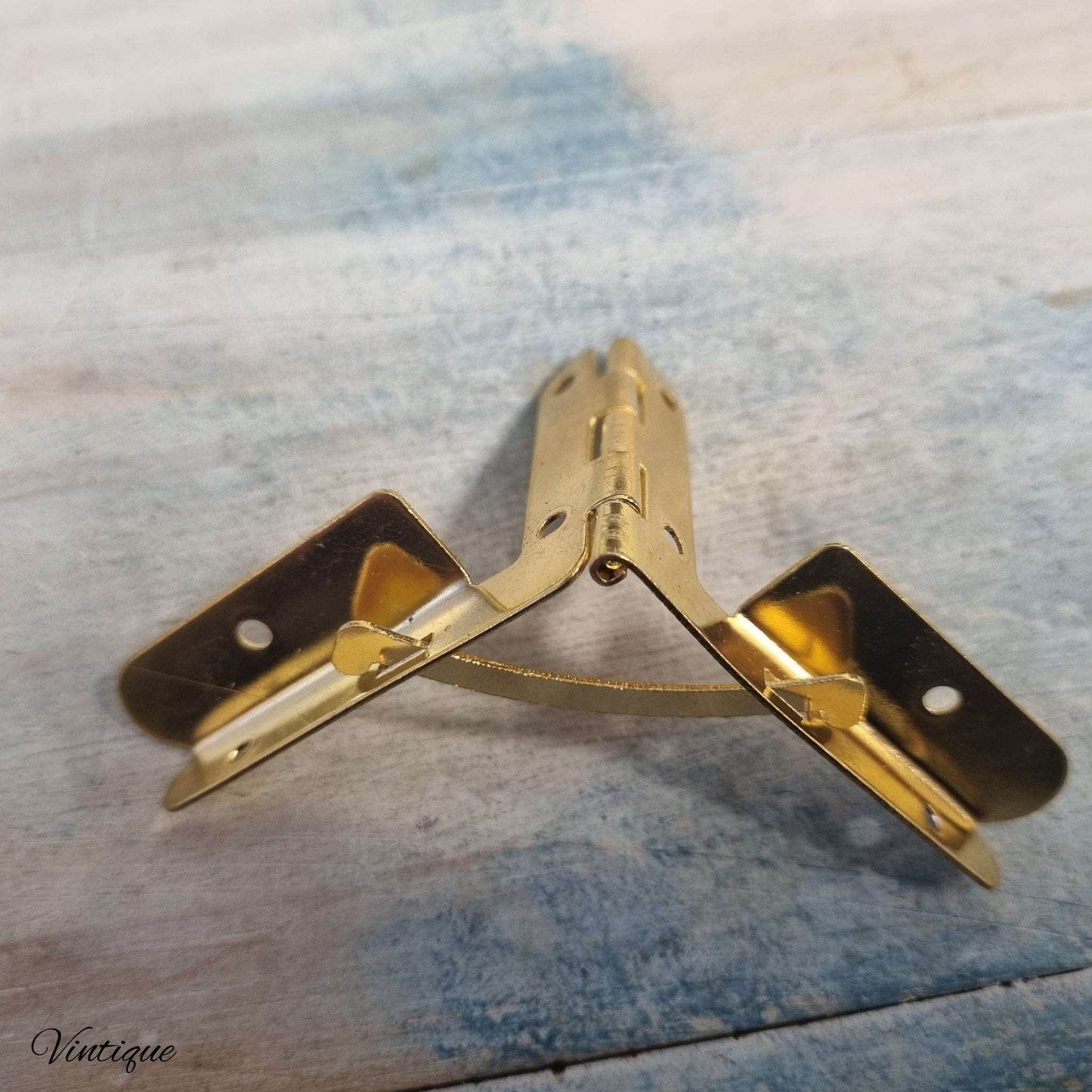 Brass Marine quality Quadrant Box Hinge 52mm x 38mm-Lipped edge