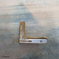Brass Marine quality Quadrant Box Hinge 52mm x 38mm-Lipped edge