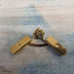Brass Marine quality Quadrant Box Hinge 52mm x 38mm-Lipped edge