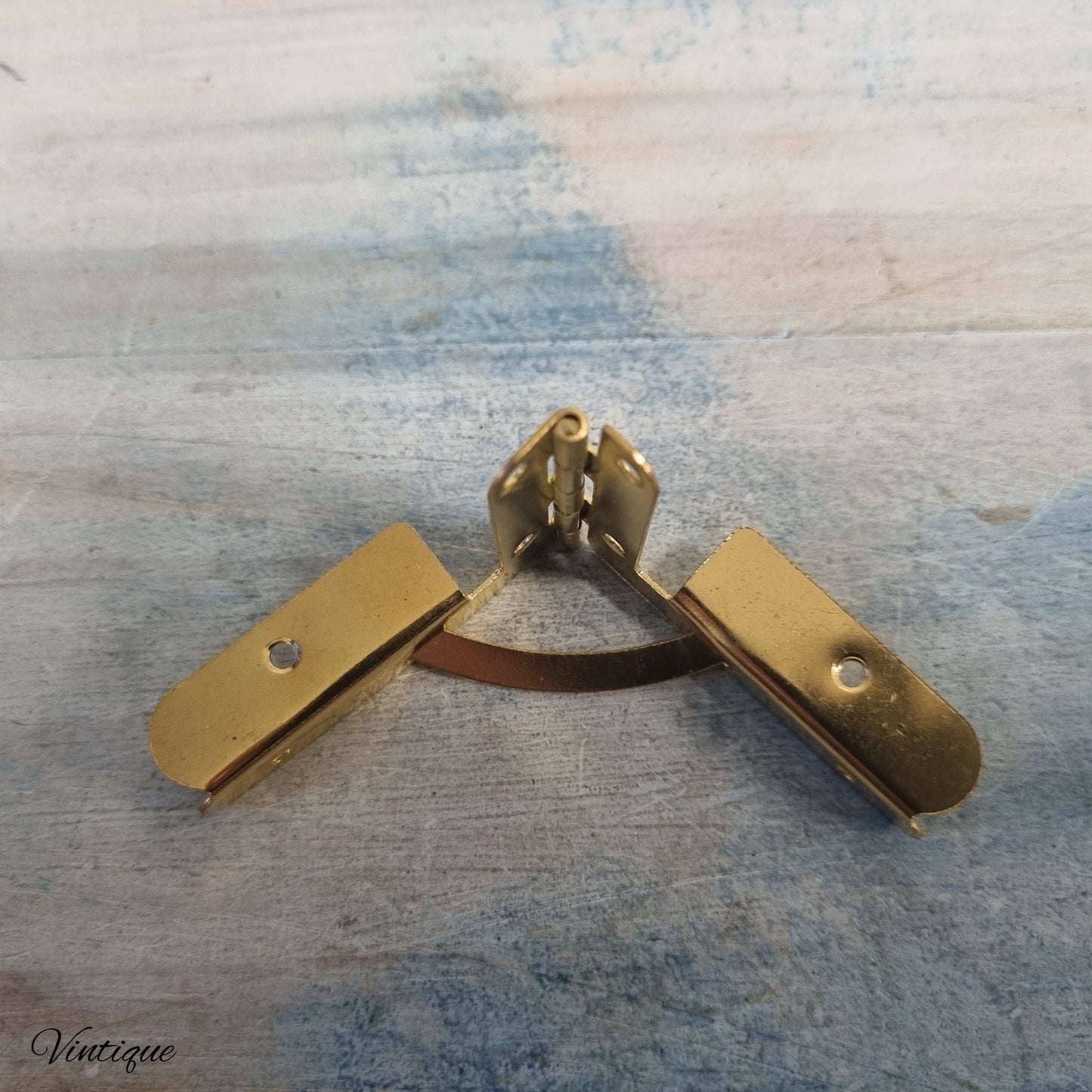 Brass Marine quality Quadrant Box Hinge 52mm x 38mm-Lipped edge