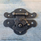 Catherines Vintage jewelry Box Latch /double Lock XL 65 x 57mm
