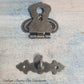 Tulip Bronze Vintage Clasp latch 63mm x 55mm