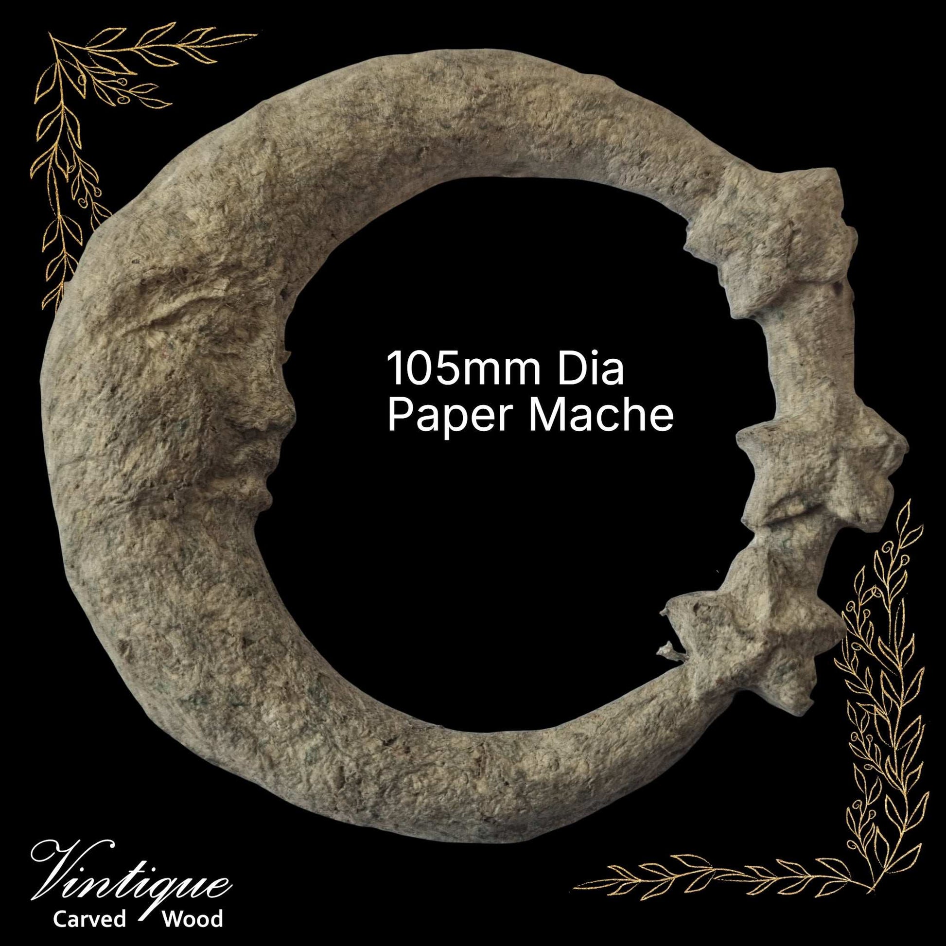 paper mache sun face and stars 105mm dia Applique