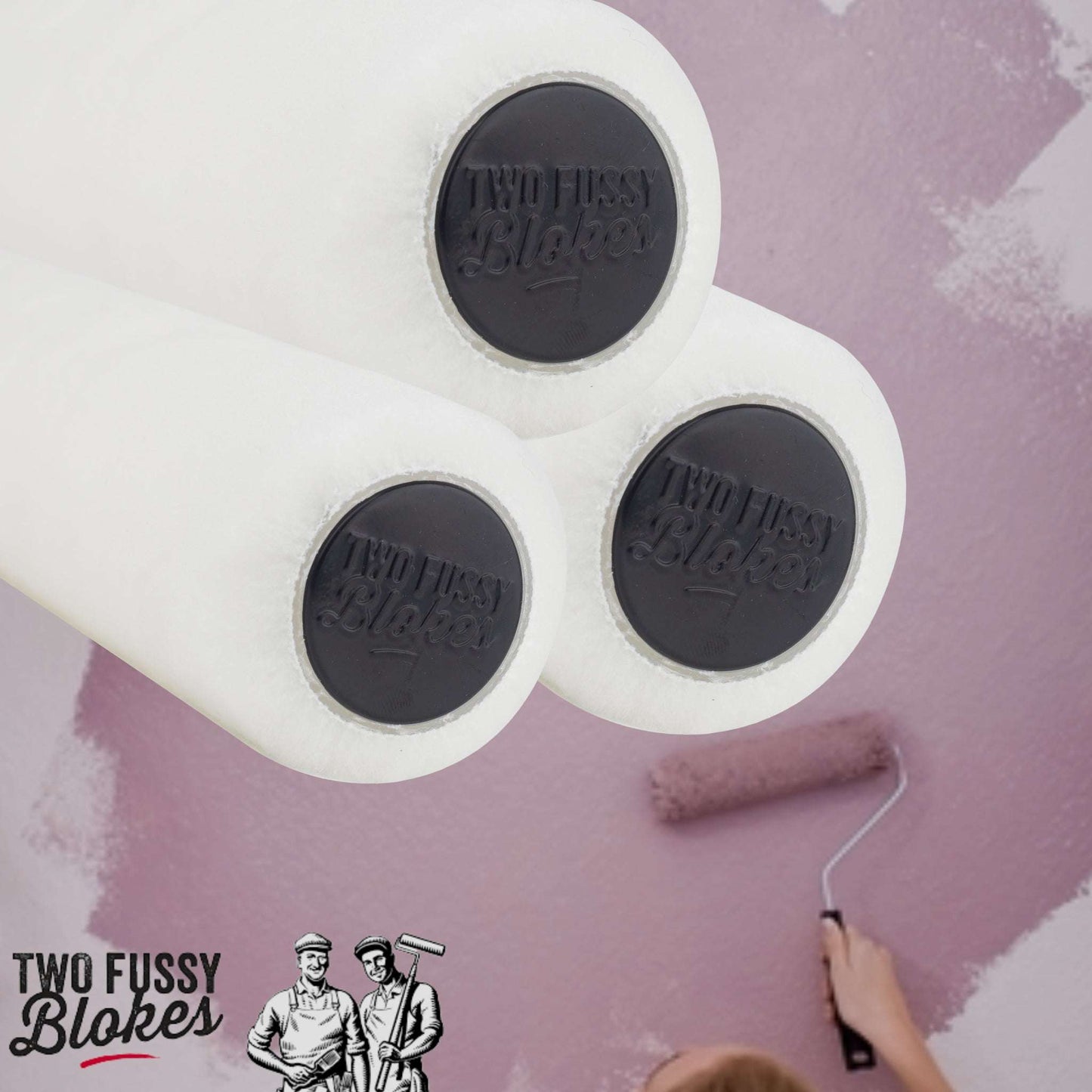 270mm Dacron Paint Roller Sleeve 3 Pack 10mm Nap From Two Fussy Blokes