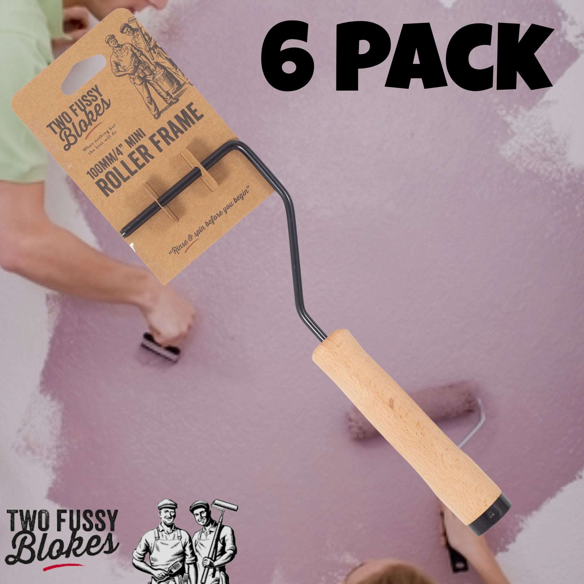 100mm wide mini-Roller 280mm Long handle from Two fussy Blokes