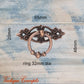 Bronze Ring with ornate plate 65mm long