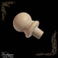 Woodcraft miniature ball wood finial 22mm x 13mm