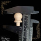 Woodcraft miniature ball wood finial 22mm x 13mm