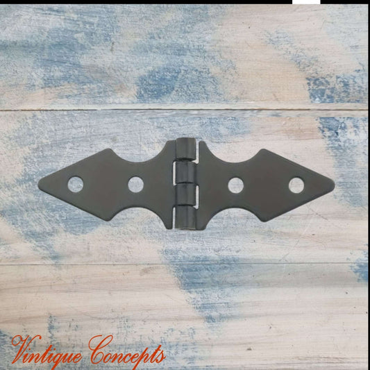 Rustic barn Black Butt Hinge 79mm long for Furniture
