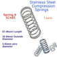 Stainless Steel Compression Spring 67.46mm Long (32.94 OD x 3.43mm WD) C483 (1 Pack) from Century - Vintique Concepts