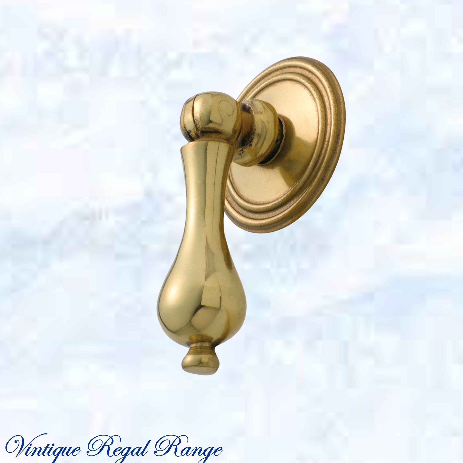 Edwardian Teardrop Antiqued Brass Cabinet / Drawer Handle (50mm teardrop)