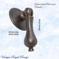 Edwardian Teardrop Antiqued Brass Cabinet / Drawer Handle (50mm teardrop) - Vintique Concepts