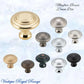 Mayfair cupola Solid Brass Cabinet knob 25mm Dia (various finishes) - Vintique Concepts
