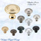 Mayfair cupola Solid Brass Cabinet knob 32mm Dia (various finishes) - Vintique Concepts