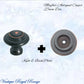 Mayfair cupola Solid Brass Cabinet knob 25mm Dia (various finishes) - Vintique Concepts